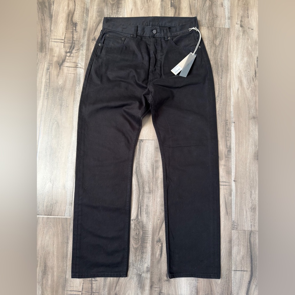 ✅ FEAR OF GOD ESSENTIALS 5 POCKET DENIM JEANS - JET BLACK